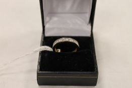 A 9ct gold diamond eternity ring. CONDITION REPORT: Good condition