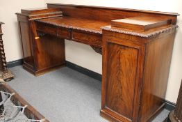 A nineteenth century mahogany pedestal s