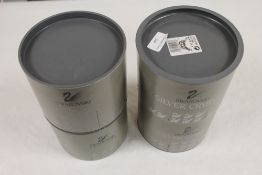 A collection of four Swarovski crystal o