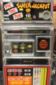 A mid twentieth century Aristocrat Kingsway 'tic tac toe' Super Jackpot bandit machine,