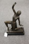 After D.H.Chiparus - bronze study of a d