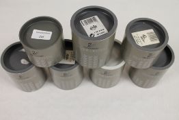 A collection of seven Swarovski crystal