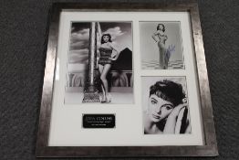 A montage celebrating Joan Collins, comp