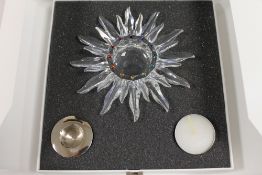 A Swarovski silver crystal figure - Sunb