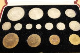 A George VI 1937 specimen coin set, cased.