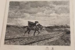 Abel Mignon after Meissonier : A blacksm