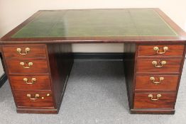 A nineteenth century mahogany partner's