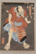 UtagawaToyokuni : Original Actor Print,w