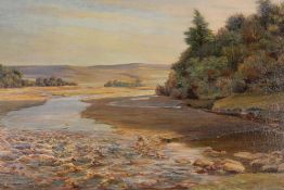 John William Gilroy : North Tyne, oil on