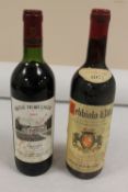 Ten bottles of red wine - Chateau Picque Caillou 1984, Debbiolo d'Alba 1971 and others.