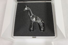 A Swarovski silver crystal figure - Gira