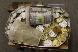 A large quantity of wrist watches, pocket watches and movements, together with watch glasses,
