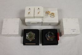 Two Swarovski crystal Arribas collection