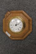 Robert Thompson of Kilburn (Mouseman) wall clock, diameter 19 cm.  CONDITION REPORT: Good
