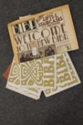 Eleven Biba catalogues from the 1960's together with a Biba newspaper from 1973.