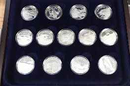 A Royal Mint silver proof collection - History of powered flight, boxed.  CONDITION REPORT: The
