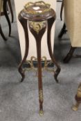 A late nineteenth century French ormolu mounted plant stand.