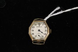 A Rolex hexagonal watch, signed to the case, dial and Prima movement. CONDITION REPORT: Good