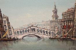 J Van Dongen : Venice, oil on canvas, signed, 50cm x 70cm, framed.