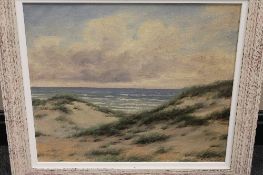 Karl Emil Lundgreen : The North Sea, oil on board, signed, dated 1927, 46cm x 41cm, framed.