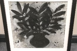 Andrew McRae : Vase III, oil on canvas, signed, inscribed and dated 1990 verso, 50cm x 50cm, framed.