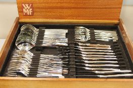 A mid twentieth century canteen of WMF. 800 silver cutlery.  CONDITION REPORT: Excellent