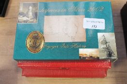 A Royal Australian Mint - Master pieces in silver 2002 coin set, together with A Royal Mint golden