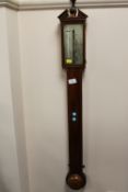 A nineteenth century mahogany stick barometer by Vittony, Manchester.