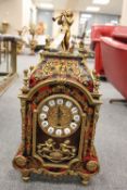 A nineteenth century style bracket clock, with ormolu and boulle-type deoration, height 57 cm.