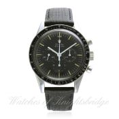 A GENTLEMAN'S STAINLESS STEEL OMEGA SPEEDMASTER 