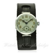 A RARE GENTLEMAN'S SOLID SILVER MAPPIN BRITISH MILITARY OFFICER'S WRIST WATCH DATED 1919,