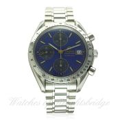 A GENTLEMAN'S STAINLESS STEEL OMEGA SPEEDMASTER CHRONOGRAPH BRACELET WATCH CIRCA 1993, REF. 175/