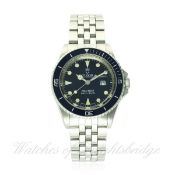 A LADIES STAINLESS STEEL ROLEX TUDOR PRINCE OYSTERDATE MINI SUB BRACELET WATCH CIRCA 1992, REF.