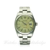 A GENTLEMAN'S STAINLESS STEEL ROLEX OYSTER PERPETUAL AIR KING DATE PRECISION BRACELET WATCH CIRCA
