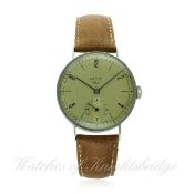 A GENTLEMAN'S STAINLESS STEEL ZENITH WRIST WATCH CIRCA 1940s, ORIGINALLY RETAILED BY REID D: