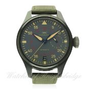A GENTLEMAN'S CERAMIC IWC BIG PILOT TOP GUN MIRAMAR AUTOMATIC WRIST WATCH CIRCA 2012. REF. 501902 D: