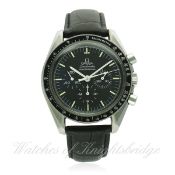 A GENTLEMAN'S STAINLESS STEEL OMEGA SPEEDMASTER PROFESSIONAL CHRONOGRAPH WRIST WATCH CIRCA 1991,