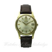 A GENTLEMAN'S STEEL & GOLD CAPPED OMEGA CONSTELLATION CHRONOMETER WRIST WATCH CIRCA 1960s
D: