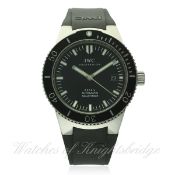 A GENTLEMAN'S STAINLESS STEEL IWC GST 2000 AQUATIMER WRIST WATCH CIRCA 2001, REF. 3536-002 WITH