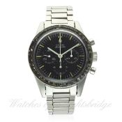 A RARE GENTLEMAN'S STAINLESS STEEL OMEGA SPEEDMASTER 