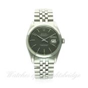 A GENTLEMAN'S STAINLESS STEEL ROLEX OYSTER PERPETUAL DATEJUST BRACELET WATCH CIRCA 1971, REF. 1600