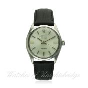 A GENTLEMAN'S STAINLESS STEEL ROLEX OYSTER PERPETUAL AIR KING PRECISION WRIST WATCH CIRCA 1972, REF.