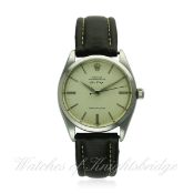 A GENTLEMAN'S STAINLESS STEEL ROLEX OYSTER PERPETUAL AIR KING SUPER PRECISION WRIST WATCH CIRCA