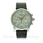 A GENTLEMAN'S STAINLESS STEEL MONTBLANC TIMEWALKER AUTOMATIC CHRONOGRAPH WRIST WATCH CIRCA 2013,
