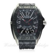 A RARE GENTLEMAN'S FRANCK MULLER CONQUISTADOR SPORT GPG TITANIUM WRIST WATCH CIRCA 2012, REF. 9900