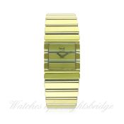 A GENTLEMAN'S 18K SOLID WHITE & YELLOW GOLD PIAGET POLO BRACELET WATCH CIRCA 1990 REF. 7131 C701