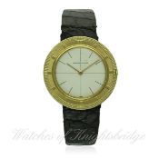 A GENTLEMAN'S 18K SOLID GOLD AUDEMARS PIGUET WRIST WATCH CIRCA 1970s, REF. 32774
D: Silver dial with