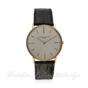A GENTLEMAN'S 18K SOLID GOLD VACHERON & CONSTANTIN WRIST WATCH CIRCA 1970s, REF. 6820
D: Silver dial