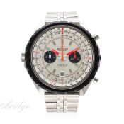 A RARE GENTLEMAN'S STAINLESS STEEL BREITLING CHRONOMAT CHRONOGRAPH BRACELET WATCH CIRCA 1970s,