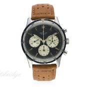 A RARE GENTLEMAN'S STAINLESS STEEL BREITLING CO PILOT CHRONOGRAPH WRIST WATCH CIRCA 1960s, REF.